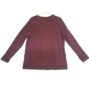 Time & Tru Womens Long Sleeve Pullover Sweatshirt Size Small